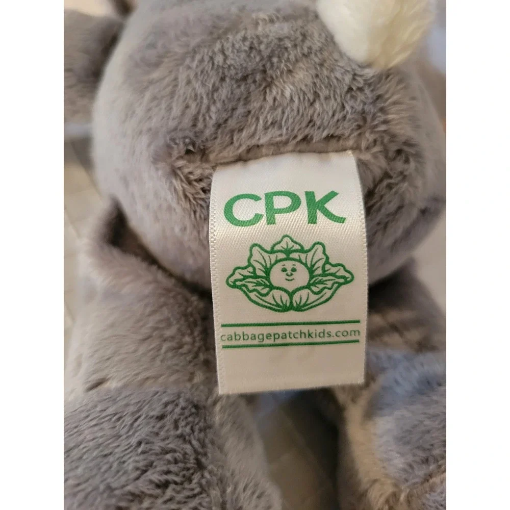 Cabbage Patch Kids Cuties Koala Plush Doll‎ Grey Blue Polka Dot 2018 CPK 9 Inch